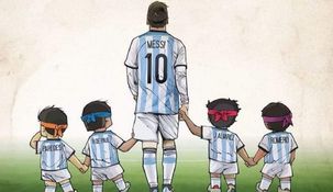 La ilustración del 10 junto a sus compañeros. La ilustración del 10 junto a sus compañeros.