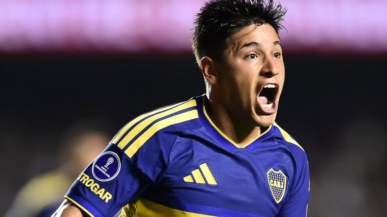 Gol de Lozano para Boca en la visita a San Pablo por la vuelta de los cuartos de final de la Copa Sudamericana.