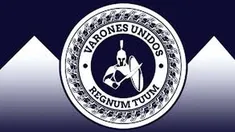 El logo de Varones Unidos: Regnum tuum significa tu reino en latín. El logo de Varones Unidos: Regnum tuum significa tu reino en latín.